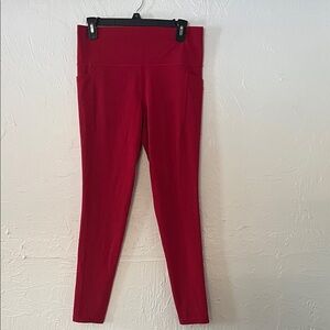 Athleta Vibrant Red Leggings